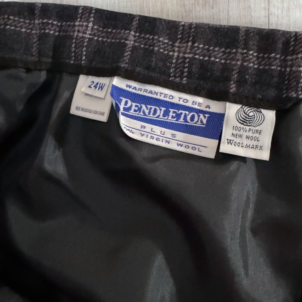 Pendleton Plus 100% Virgin Wool Windowpane Blazer… - image 3